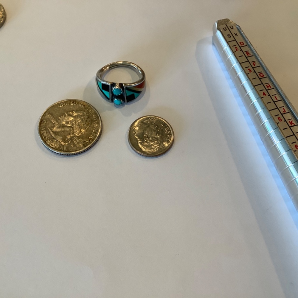 Native American Inlaid Ring- Boone View 3